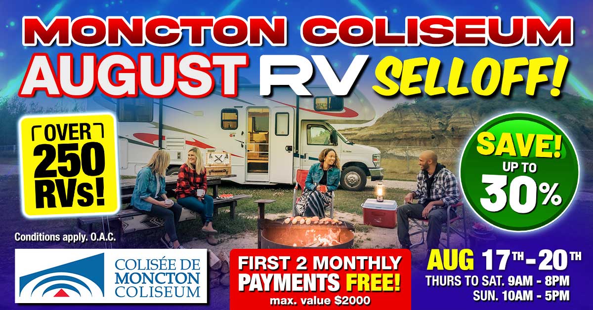Moncton Coliseum August RV Selloff