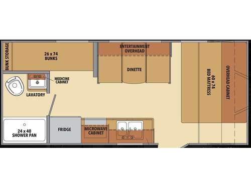 Comfortline 20BH Floorplan