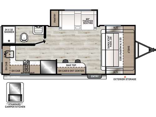Aurora 18RBS Floorplan