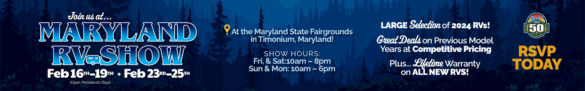 Maryland RV Show - desktop banner