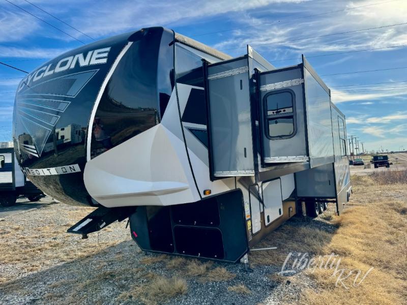 Used 2021 Heartland Cyclone 4007 Toy Hauler Fifth Wheel at Liberty
