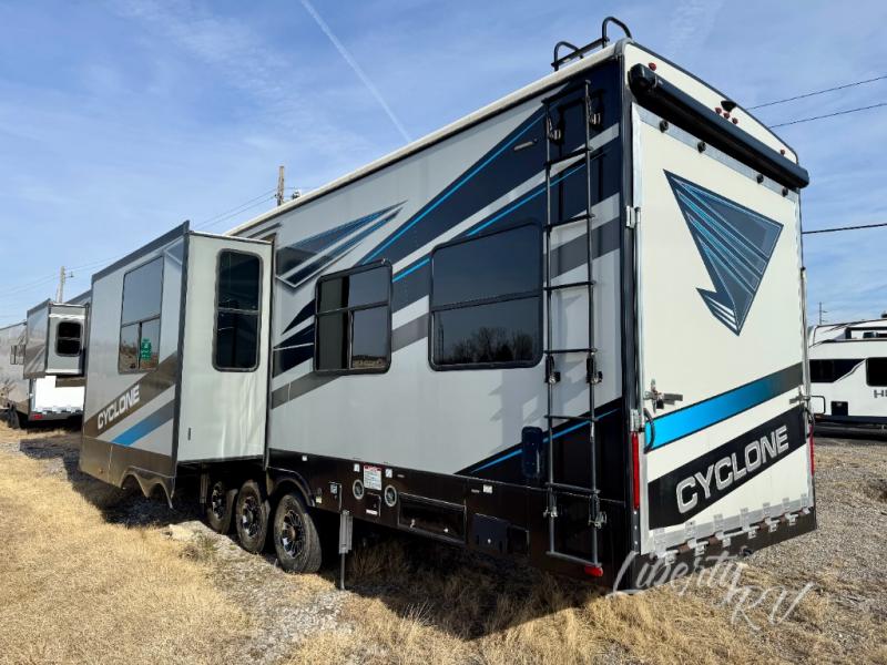 Used 2021 Heartland Cyclone 4007 Toy Hauler Fifth Wheel at Liberty