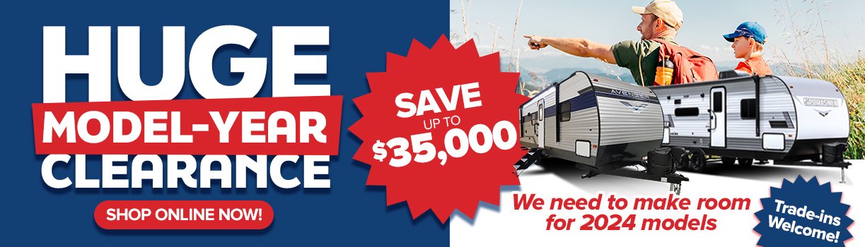 Model Year Clearance Banner