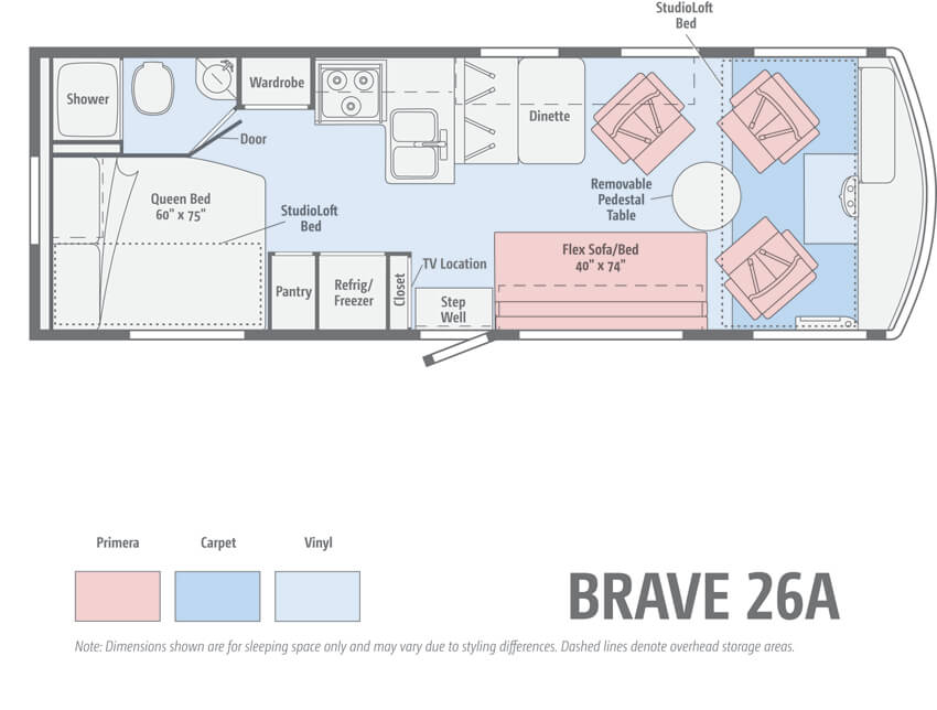 Winnebago Brave 26A Floorplan