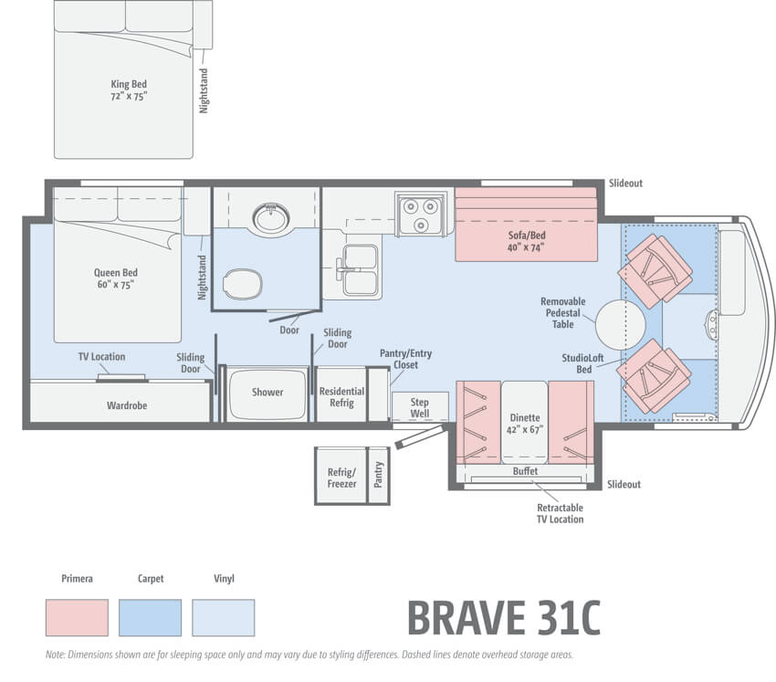 Winnebago Brave 31C Floorplan