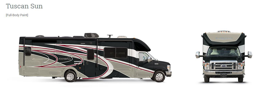 Winnebago Cambria Tuscan Sun Exterior