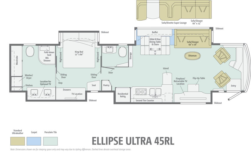 Itasca Ellipse Ultra 45RL Floorplan