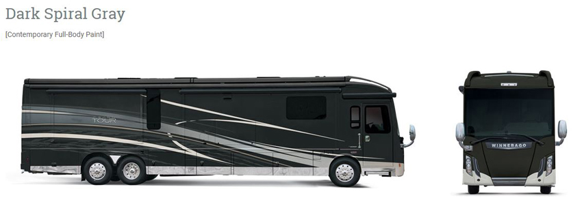 Winnebago Grand Tour Dark Spiral Gray Exterior
