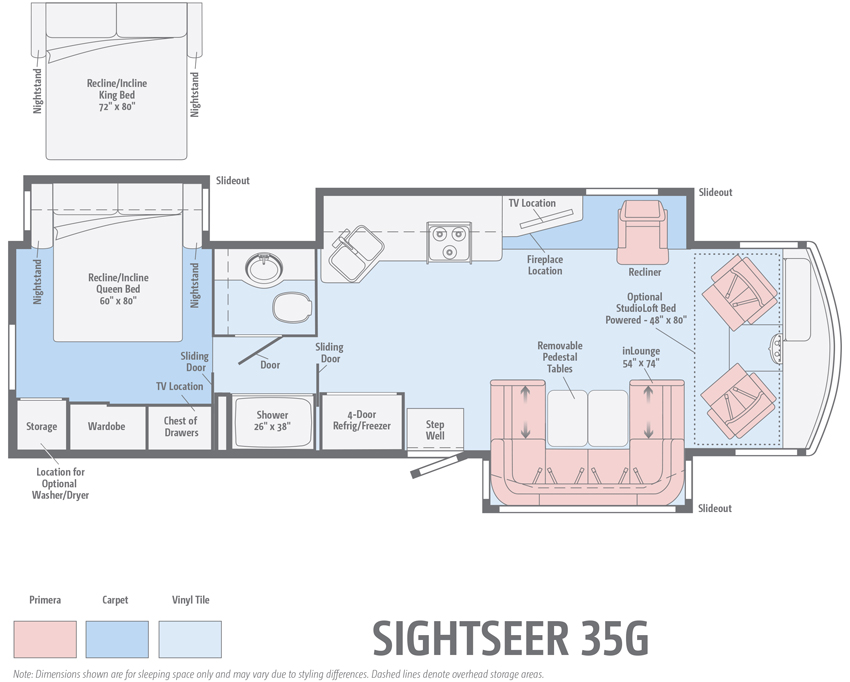 Winnebago Sightseer 35G Floorplan
