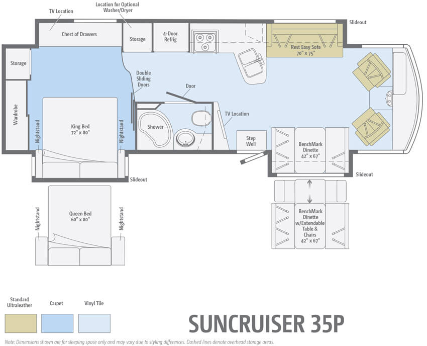 Itasca Suncruiser 35P Floorplan