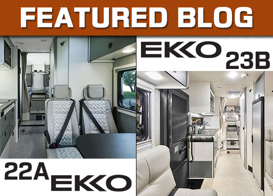 Winnebago EKKO 22A & 23B Floorplan Comparison