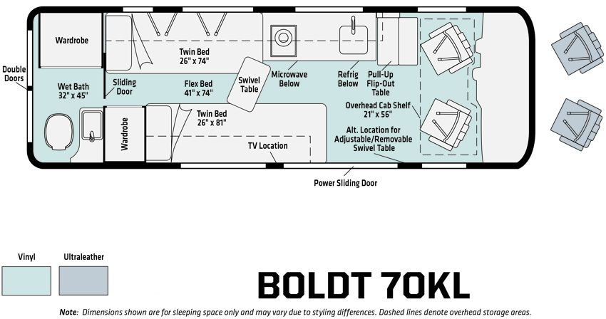 Winnebago Boldt 70KL Floorplan