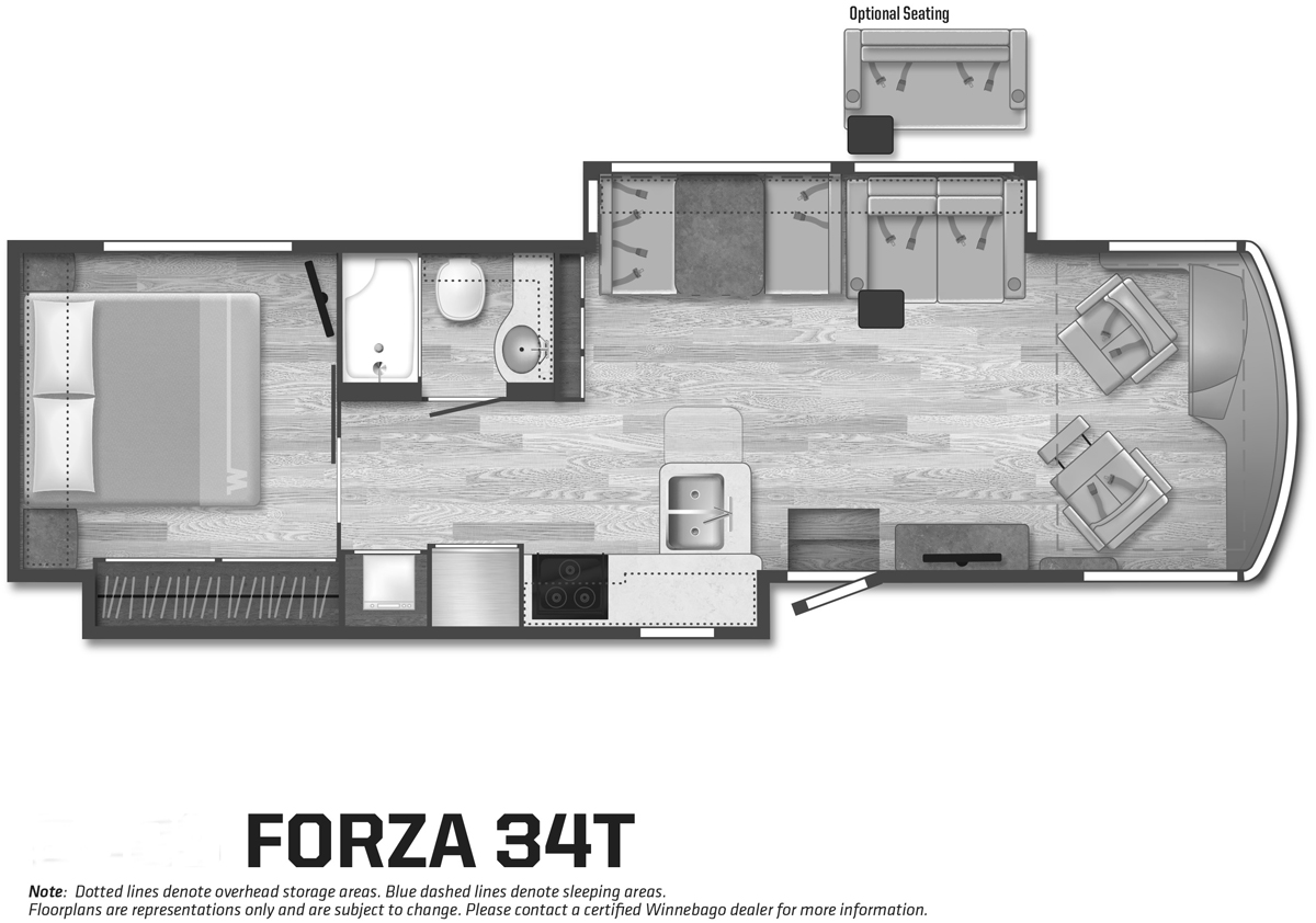 Winnebago Forza 34T Floorplan