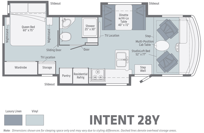 Winnebago Intent 28Y Floorplan