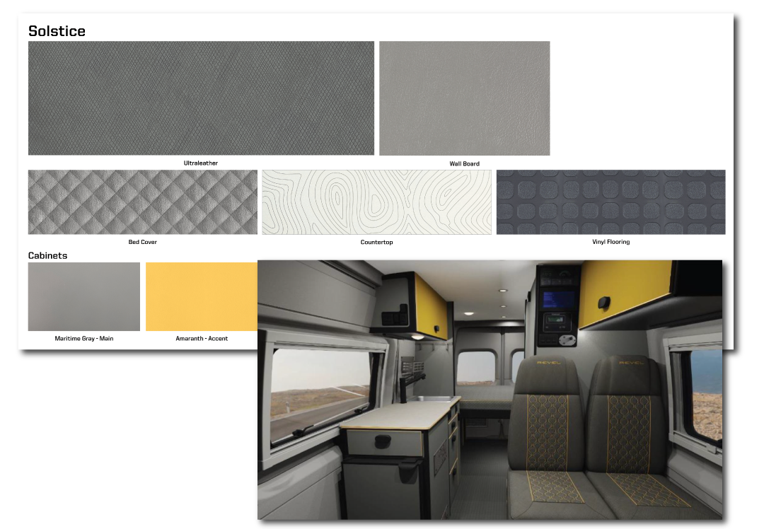 Winnebago Revel Solstice Interior Fabric Collection
