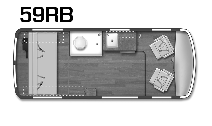 Winnebago Roam 59RB Floorplan