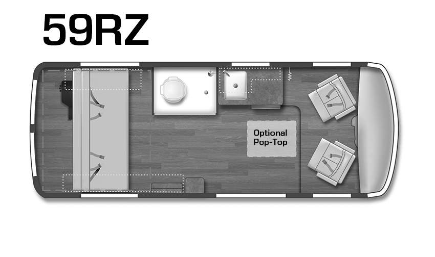 Winnebago Roam 59RZ Floorplan