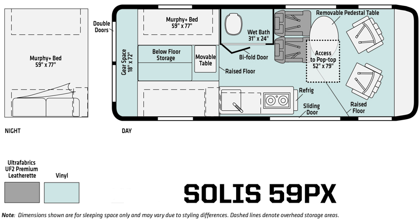 Winnebago Solis 59PX Floorplan