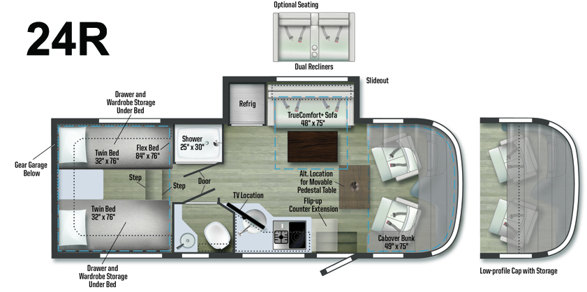 Winnebago View 24R Floorplan