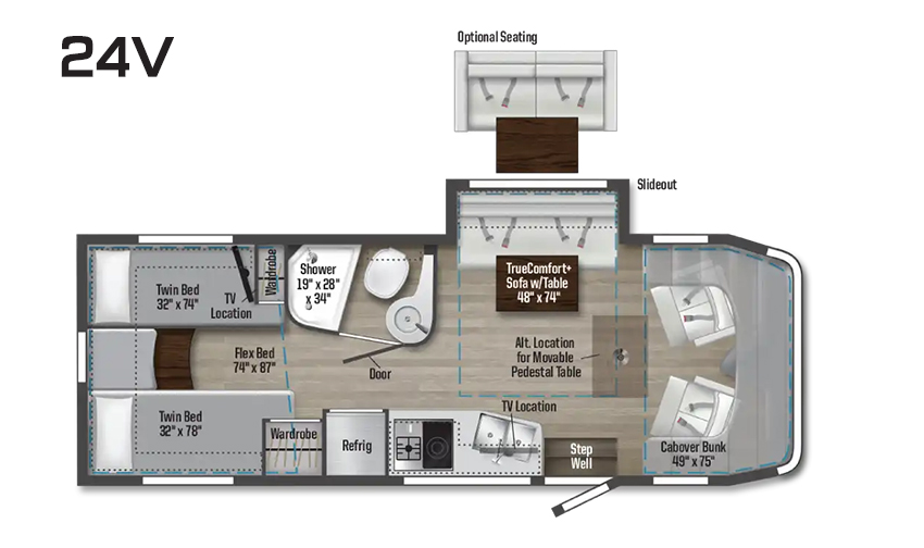 Winnebago View 24V Floorplan