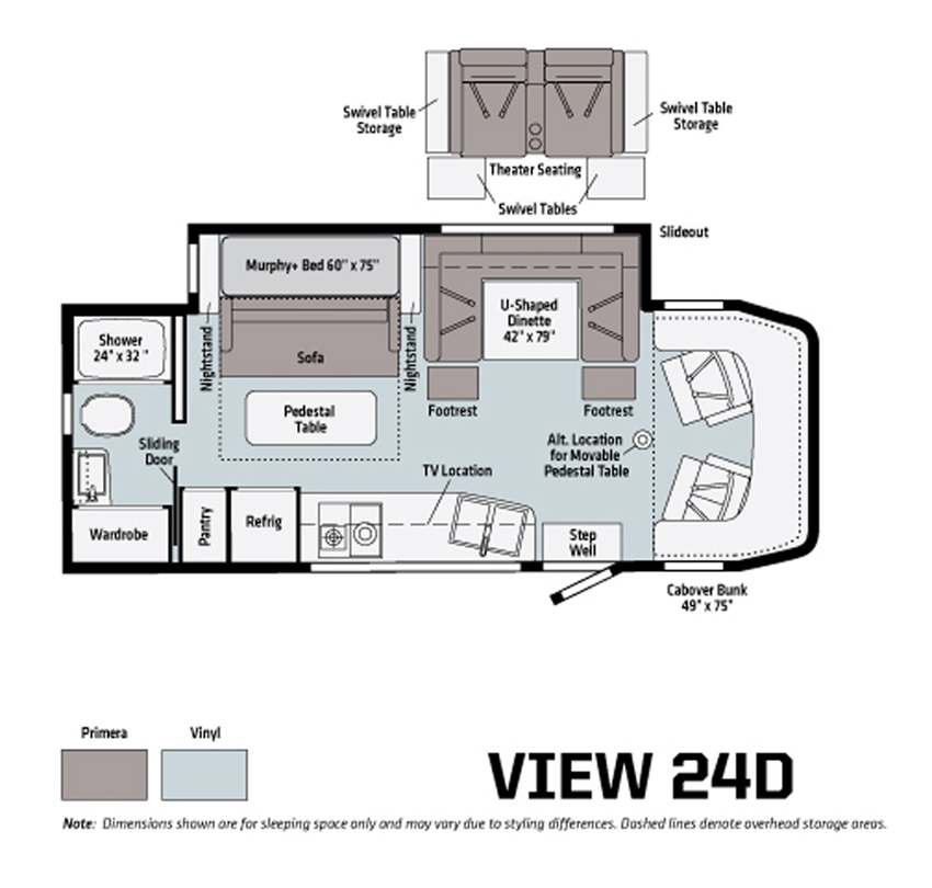 Winnebago View 24D Floorplan