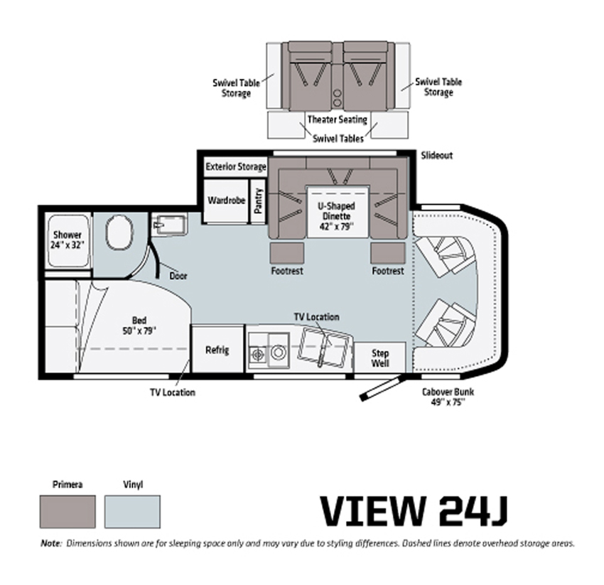 Winnebago View 24J Floorplan