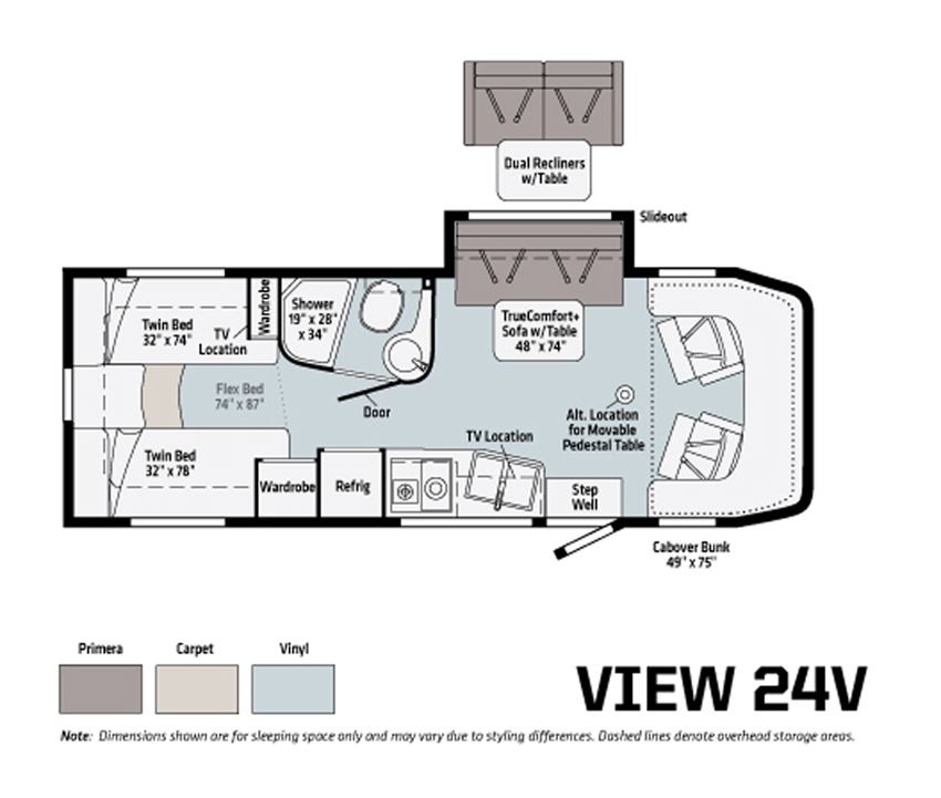 Winnebago View 24V Floorplan