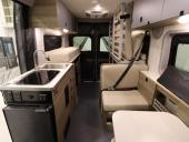 Front to Back Murphy+ Bed Stored - Winnebago Solis Pocket 36A