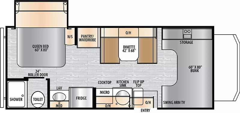 East to West Entrada 2200S Floorplan