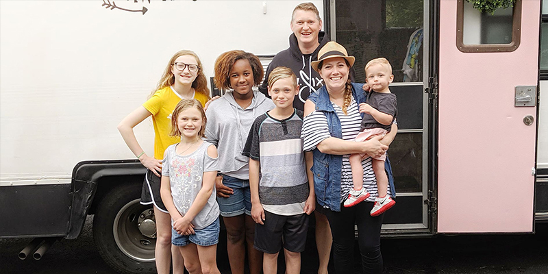 Family in Front of RV