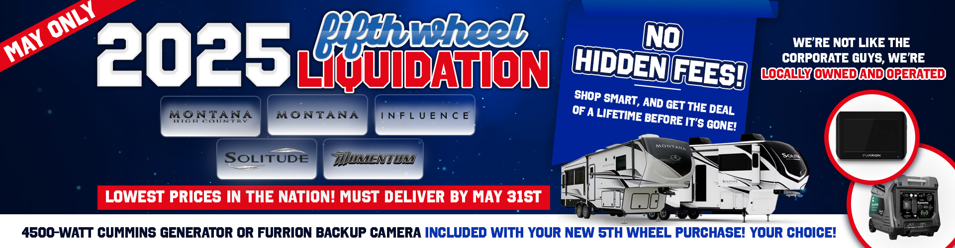 5th Wheel RV Sale