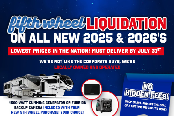 5th Wheel RV Sale