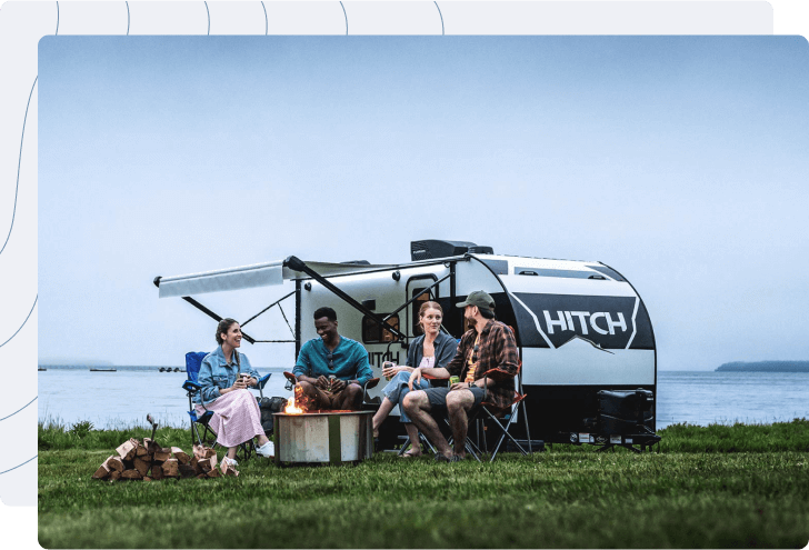 Family with RV