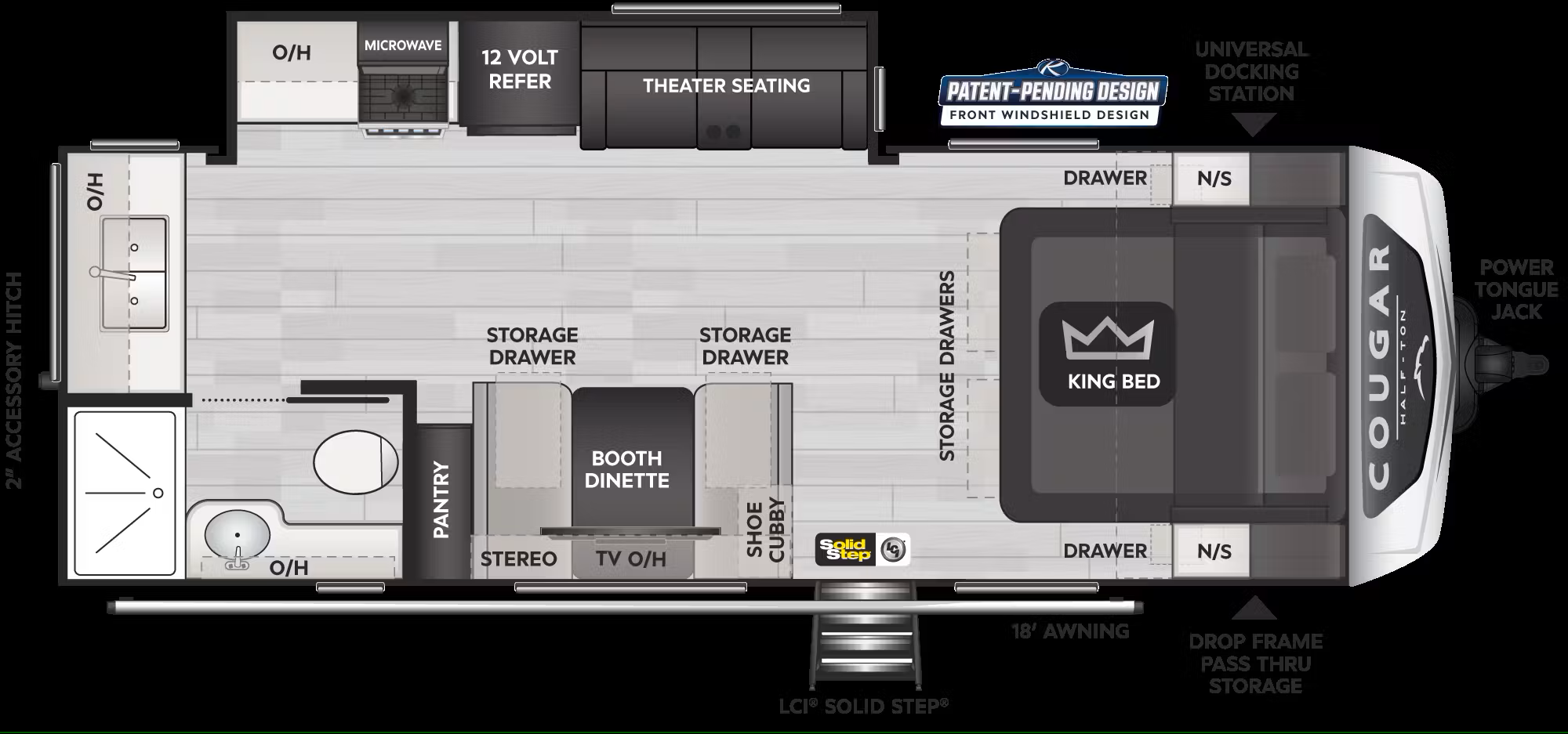 Keystone RV Cougar Half-Ton 22MLSWE