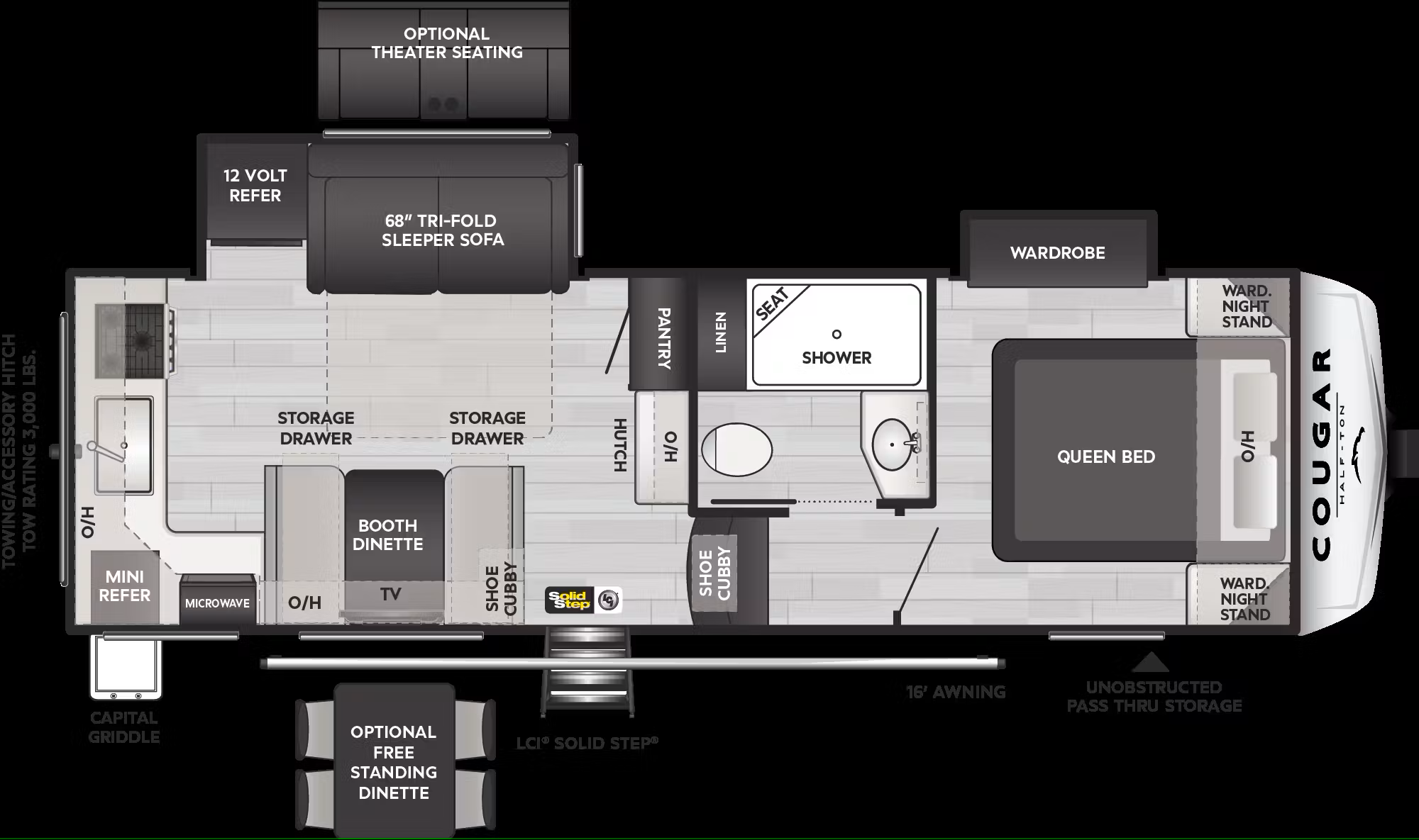 Keystone RV Cougar Half-Ton 23MLE