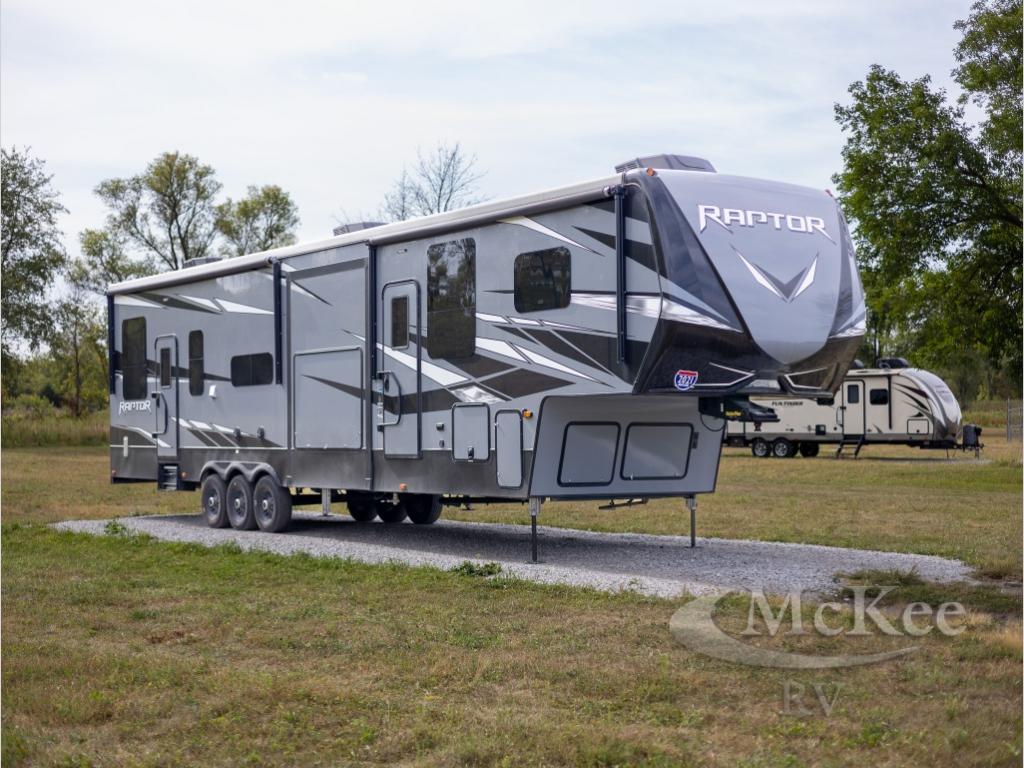 Used 2021 Keystone RV Raptor 423 Toy Hauler Fifth Wheel at McKee RV ...