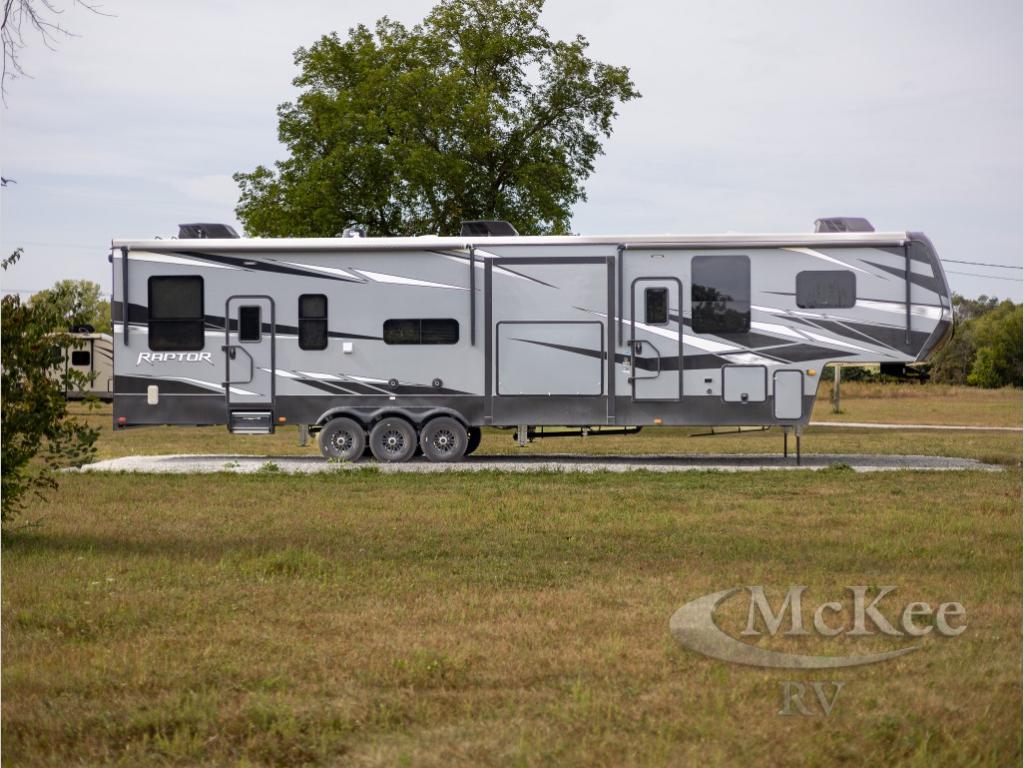 Used 2021 Keystone RV Raptor 423 Toy Hauler Fifth Wheel at McKee RV ...