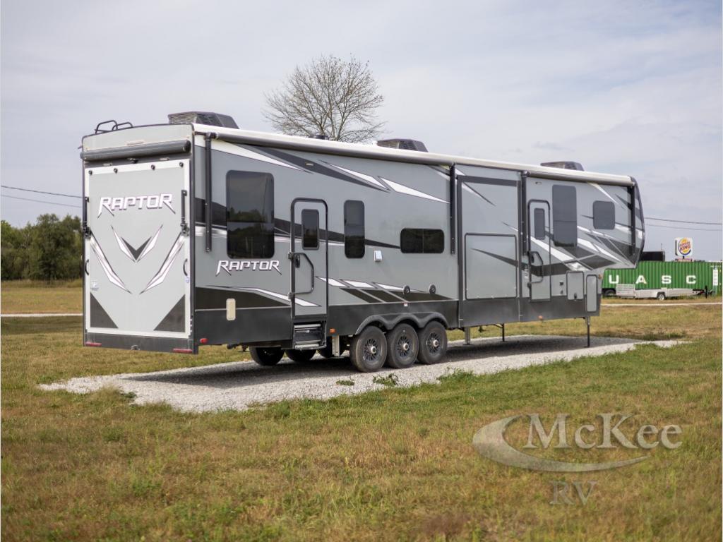 Used 2021 Keystone RV Raptor 423 Toy Hauler Fifth Wheel at McKee RV ...