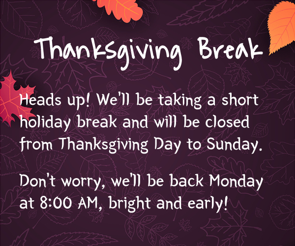 Closed for Labor Day