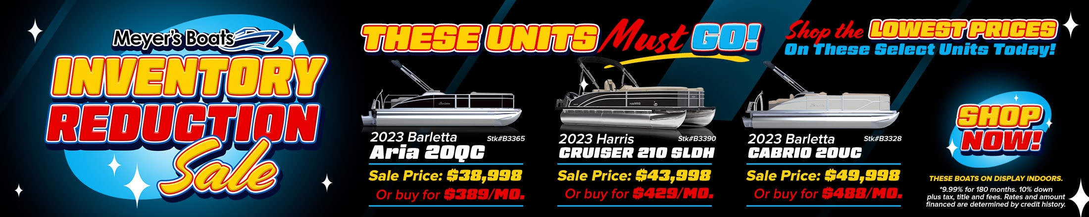 Boat Inventory Reduction Sale