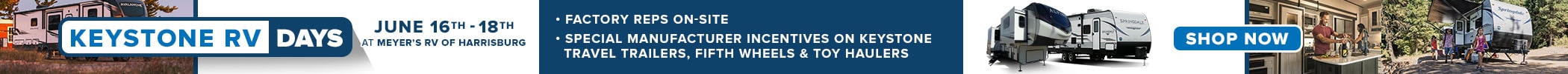Keystone RV Days, June 16-18 at Meyer's RV of Harrisburg