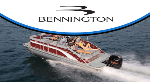 BENNINGTON BOATS FOR SALE AT THE BATH/FLX BOAT SHOW