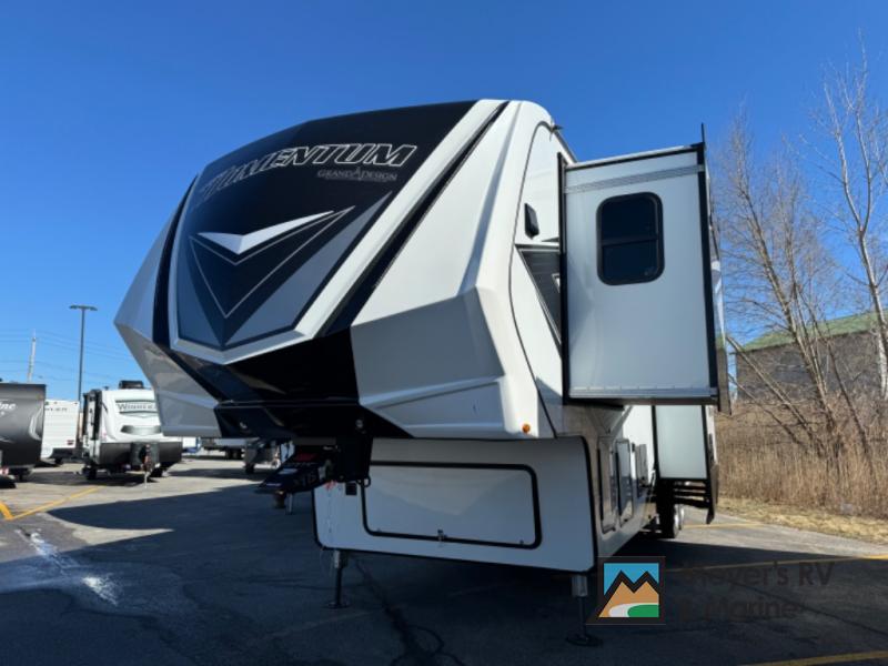 Used 2022 Grand Design Momentum M-Class 351MS Toy Hauler Fifth Wheel at ...