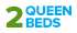 2 Queen Beds