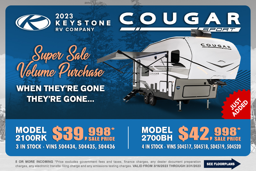 2023 Keystone Cougar Sport