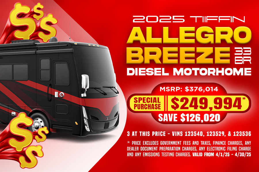 2025 Tiffin Allegro Breeze 33BR