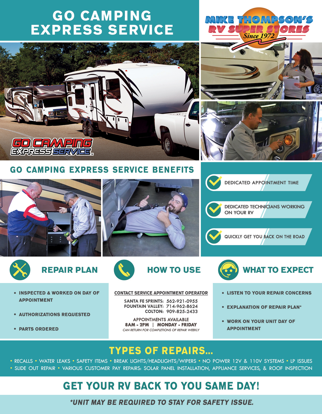 go camping express service