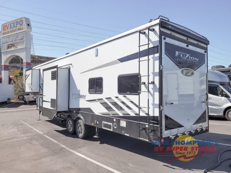 New 2023 Keystone RV Fuzion Impact Edition 343 Toy Hauler Fifth Wheel ...