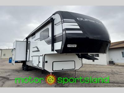 Front angle of the 2025 KZ Durango D321RKT fifth wheel for sale at Motor Sportsland