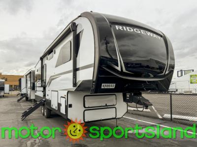 Front curbside view of the 2025 KZ Ridgeway 27RK fifth wheel for sale at Motor Sportsland